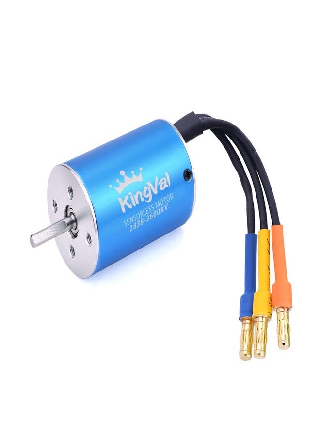 KingVal Replacement 2838 3600KV Brushless Sensorless Motor Shaft 3.175mm with 35A Brushless ESC Combo Compatible with 1/14 1/16 RC Car - Image 3